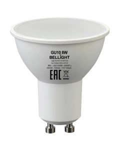 Лампа светодиодная GU10 220 240 В 8 Вт спот 700 лм белый цвет света Bellight