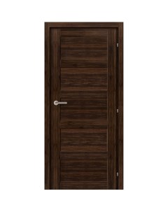 Дверь межкомнатная глухая с замком и петлями в комплекте Presto Санремо 80x200 см ПВХ цвет коричневы Марио риоли