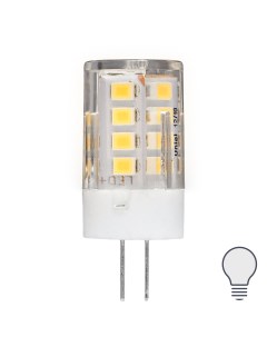 Лампа светодиодная JC G4 220 240 В 3 5 Вт кукуруза прозрачная 300 лм нейтральный белый свет Volpe