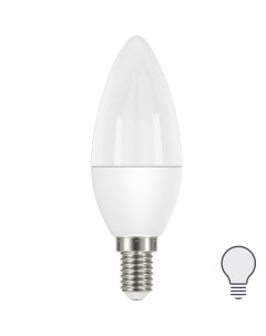 Лампа светодиодная Candle E14 175 250 В 6 5 Вт матовая 600 лм нейтральный белый свет Lexman