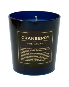 Свеча ароматическая Cranberry цвет синий Без бренда