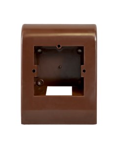 Монтажный бокс ПВХ к плинтусу высота 56 мм цвет темно коричневый Rico
