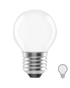 Лампа светодиодная E27 220 240 В 5 Вт шар матовая 600 лм нейтральный белый свет Lexman