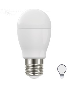Лампа светодиодная P45 E27 175 250 В 9 5 Вт матовая 1000 лм нейтральный белый свет Lexman