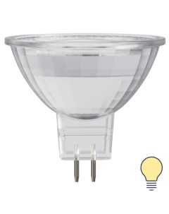 Лампа светодиодная GU5 3 12 В 6 Вт спот прозрачная 500 лм теплый белый свет Lexman