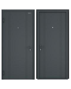Дверь входная металлическая Эко 2050x880 мм левая цвет антрацит Doorhan