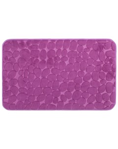 Коврик для ванной 80x50 см цвет фиолетовый Grampus