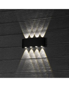 Светильник настенный светодиодный уличный Nuovo 24775 7 IP54 цвет черный Duwi