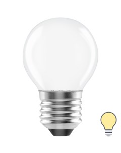 Лампа светодиодная E27 220 240 В 6 Вт шар матовая 750 лм теплый белый свет Lexman