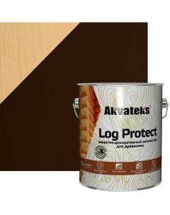Антисептик защитно декоративный Akvateks LOG Protect полуматовый палисандр 2 7 л Акватекс