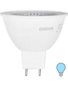 Лампа светодиодная GU5 3 220 240 В 4 Вт спот прозрачная 300 лм холодный белый свет Osram