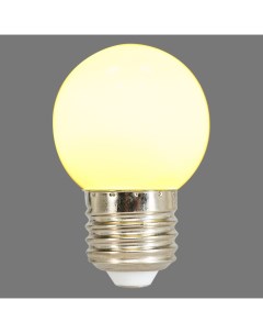 Лампа светодиодная E27 220 В 1 Вт шар матовый 80 лм жёлтый свет Volpe