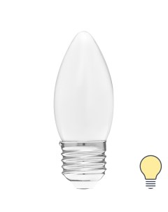 Лампа светодиодная LEDF E27 220 240 В 6 Вт свеча матовая 600 лм теплый белый свет Volpe