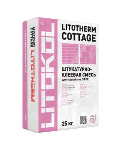 Клей для теплоизоляции Litotherm Cottage универсальный 25 кг Litokol
