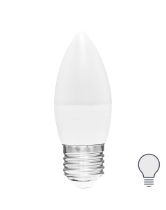 Лампа светодиодная E27 220 240 В 6 Вт свеча матовая 600 лм нейтральный белый свет Volpe