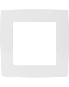 Рамка для розеток и выключателей 12 5001 01 1 пост цвет белый Era