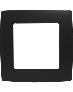 Рамка для розеток и выключателей 12 5001 05 1 пост цвет черный Era