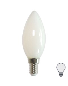 Лампа светодиодная LEDF E14 220 240 В 7 Вт свеча матовая 750 лм нейтральный белый свет Volpe