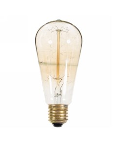 Лампа накаливания Vintage конус E27 60 Вт 300 Лм свет тёплый белый Uniel