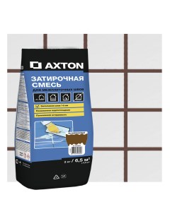 Затирка цементная А400 цвет коричневый 2 кг Axton