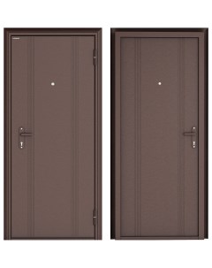 Дверь входная металлическая Эко 980 мм правая цвет антик медь Doorhan