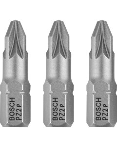 Бита ударная крестовая Bosch Extra Hard 2607001558 PZ2x25 мм 3 шт Bosch professional