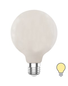 Лампа светодиодная G95 E27 220 240 В 9 Вт матовая 1055 лм теплый белый свет Lexman