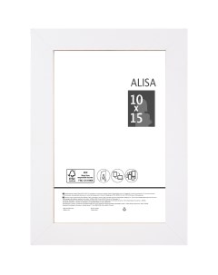 Рамка Alisa 10x15 см цвет белый Без бренда