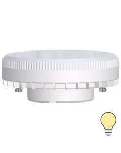 Лампа светодиодная GX53 170 240 В 12 Вт круг матовая 1300 лм теплый белый свет Lexman