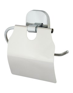 Держатель для туалетной бумаги Квадрат с крышкой цвет хром Mr penguin