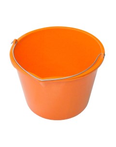 Ведро универсальное усиленное 12 л полипропилен оранжевый Без бренда