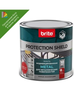 Грунт эмаль по ржавчине Protect Shield полуматовая цвет прозрачный 0 75 л Brite