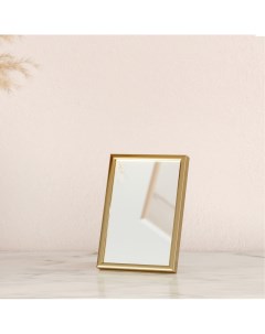 Зеркало декоративное настольное Lila 11x16 см цвет золотой Inspire