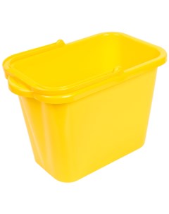Ведро прямоугольное 9 5 л пластик цвет жёлтый Idea