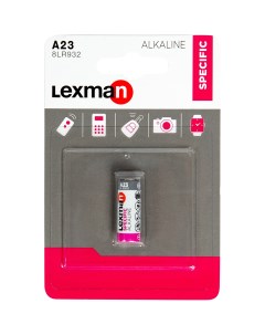 Батарейка A23 алкалиновая 1 шт Lexman