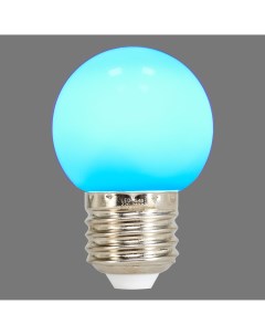 Лампа светодиодная E27 220 В 1 Вт шар матовый 80 лм синий свет Volpe