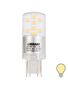 Лампа светодиодная GU9 3 5 Вт капсула прозрачная 400 лм тёплый белый свет Osram