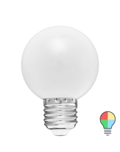 Лампа светодиодная E27 3 Вт шар белый 240 Лм регулируемый цвет света RGB Volpe