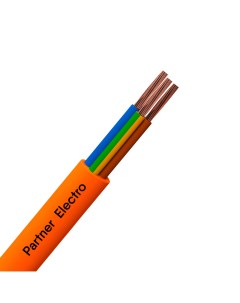 Провод ПВС 3x1 мм 20 м ГОСТ цвет оранжевый Партнер-электро