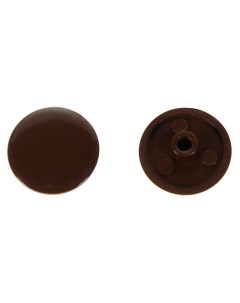 Заглушка на шуруп стяжку Hex 7 мм полиэтилен цвет коричневый 50 шт Без бренда