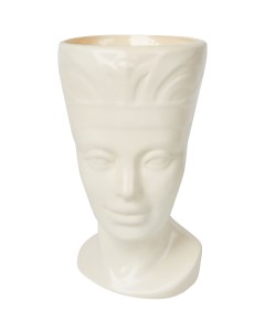Горшок цветочный Нефертити o15 h24 v1 35 л керамика белый Гончар