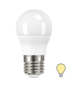 Лампа светодиодная P45 E27 175 250 В 7 5 Вт матовая 750 лм теплый белый свет Lexman