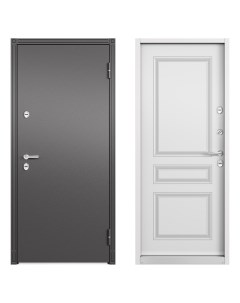 Дверь входная металлическая Термо С 2 эмаль Стелла 880 мм правая цвет белый Torex