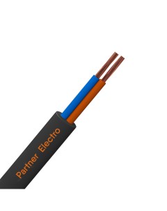 Провод ПВС 2x1 5 мм 20 м ГОСТ цвет черный Партнер-электро