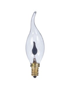 Лампа накаливания E14 220 240 В 3 Вт свеча на ветру с эффектом пламени Uniel