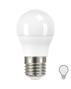 Лампа светодиодная P45 E27 175 250 В 5 5 Вт матовая 440 лм нейтральный белый свет Lexman