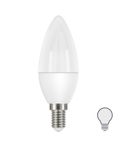 Лампа светодиодная Candle E14 175 250 В 5 Вт матовая 400 лм нейтральный белый свет Lexman