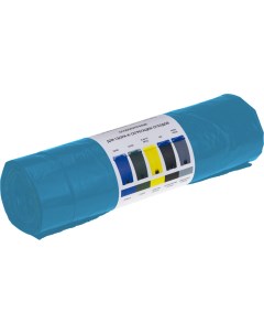 Мешки для мусора 160 л с завязками цвет синий 10 шт Без бренда