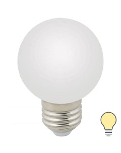 Лампа светодиодная E27 3 Вт шар белый 240 Лм тёплый белый свет Volpe