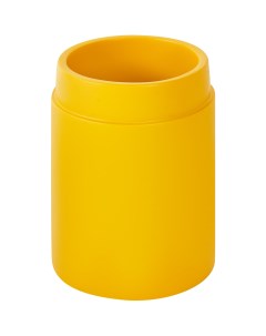 Стакан для зубных щеток Lemon полирезин цвет желтый Vidage